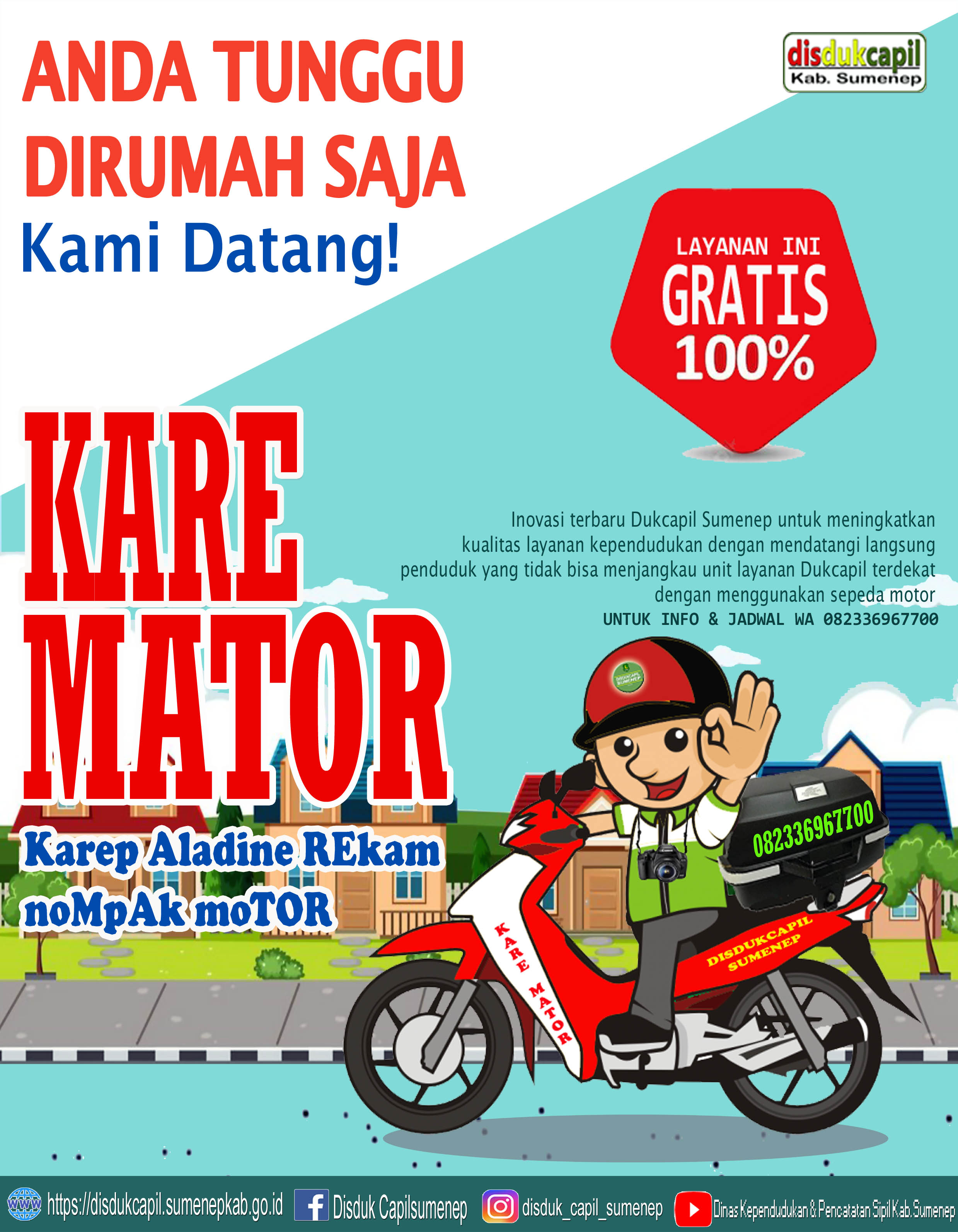 DISDUKCAPIL SUMENEP LAUNCHING INOVASI TERBARU "KARE MATOR"